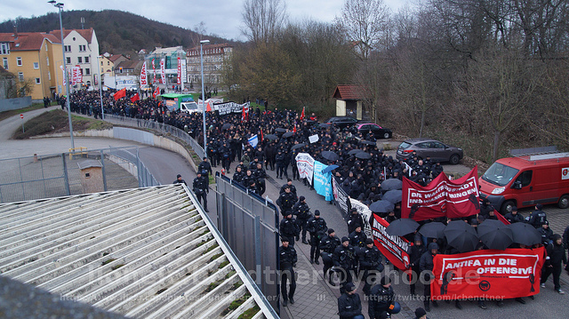 Antifa-Demo Eisenach Wartburgstadt ins Wanken bringen